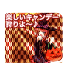 ラブリーハロウィン矢絣んご（個別スタンプ：29）