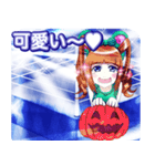 ラブリーハロウィンスターダストリングんご（個別スタンプ：28）