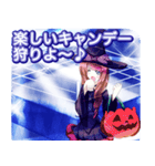 ラブリーハロウィンスターダストリングんご（個別スタンプ：29）