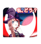 ラブリーハロウィンホワイトエッグんご（個別スタンプ：17）