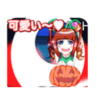 ラブリーハロウィンホワイトエッグんご（個別スタンプ：28）