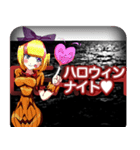 ラブリーハロウィンレッドシルエットんご（個別スタンプ：30）