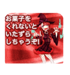 ラブリーハロウィン鮫小紋んご（個別スタンプ：25）