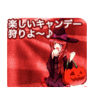 ラブリーハロウィン鮫小紋んご（個別スタンプ：29）