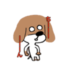耳たれちゃってる犬（個別スタンプ：21）