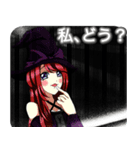 ラブリーハロウィン子持ち縞んご（個別スタンプ：17）