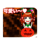 ラブリーハロウィン石畳んご（個別スタンプ：28）