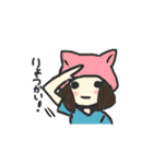 かぶりものがーるず。（個別スタンプ：5）