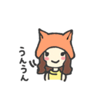 かぶりものがーるず。（個別スタンプ：6）