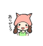 かぶりものがーるず。（個別スタンプ：12）