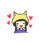 かぶりものがーるず。（個別スタンプ：15）