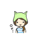 かぶりものがーるず。（個別スタンプ：28）