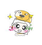 >>> Miss. Nanaka and dog <<<（個別スタンプ：19）