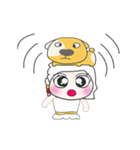 >>> Miss. Nanaka and dog <<<（個別スタンプ：21）