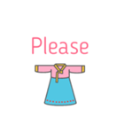 Hanbok2017 ENG（個別スタンプ：1）