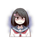 優柔不断な女子高生（個別スタンプ：5）
