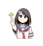 優柔不断な女子高生（個別スタンプ：7）