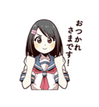 優柔不断な女子高生（個別スタンプ：16）