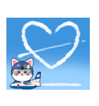 ブルーインパルスアニマルパイロット（個別スタンプ：39）
