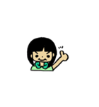黒髪女子の使えるスタンプ（個別スタンプ：5）