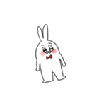 Poker face rabbit and cat（個別スタンプ：5）
