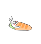 Poker face rabbit and cat（個別スタンプ：10）
