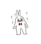 Poker face rabbit and cat（個別スタンプ：11）
