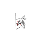 Poker face rabbit and cat（個別スタンプ：13）