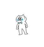 Poker face rabbit and cat（個別スタンプ：24）
