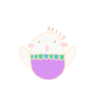 Little cute egg and friends（個別スタンプ：24）