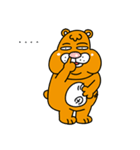 Orange Big Bear-live（個別スタンプ：33）