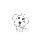 毎日使える★かわいい「子犬」スタンプ！（個別スタンプ：4）