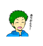 男子学生スタンプ（個別スタンプ：5）