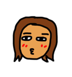 顔で言う、カオカオ。（個別スタンプ：9）