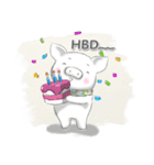 moona a cute piggy（個別スタンプ：12）