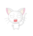 Daily Life White Cat（個別スタンプ：8）