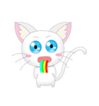 Daily Life White Cat（個別スタンプ：15）