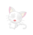 Daily Life White Cat（個別スタンプ：18）
