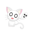 Daily Life White Cat（個別スタンプ：20）