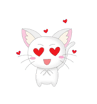 Daily Life White Cat（個別スタンプ：23）