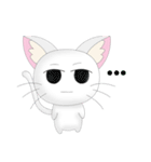 Daily Life White Cat（個別スタンプ：24）