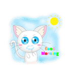 Daily Life White Cat（個別スタンプ：25）