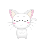 Daily Life White Cat（個別スタンプ：29）