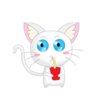 Daily Life White Cat（個別スタンプ：30）