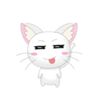 Daily Life White Cat（個別スタンプ：32）