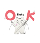 orchestra Flute traditional Chinese（個別スタンプ：30）
