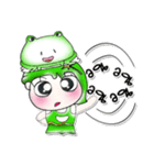 Miss. Hoshi and Frog...^^！（個別スタンプ：25）