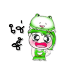 Miss. Hoshi and Frog...^^！（個別スタンプ：29）