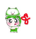 Miss. Hoshi and Frog...^^！（個別スタンプ：36）
