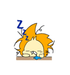寝癖ライオン（個別スタンプ：2）